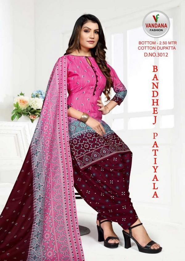 Vandana Bandhej Patiyala Vol-3 indo Cotton Patiyala Dress Material